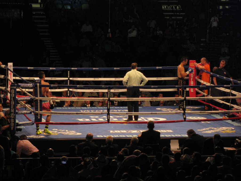 Photo I took of both boxers, right before the fight.